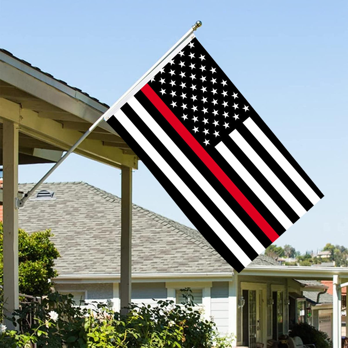 AJJSUE thick polyester 3x5 flag stands up to wind and sun for long-lasting outdoor use.
