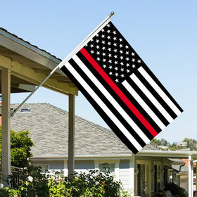 AJJSUE thick polyester 3x5 flag stands up to wind and sun for long-lasting outdoor use.