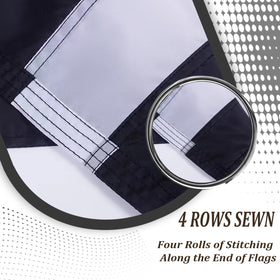 AJJSUE weather-resistant colors keep the red line flag vivid in sun and rain.