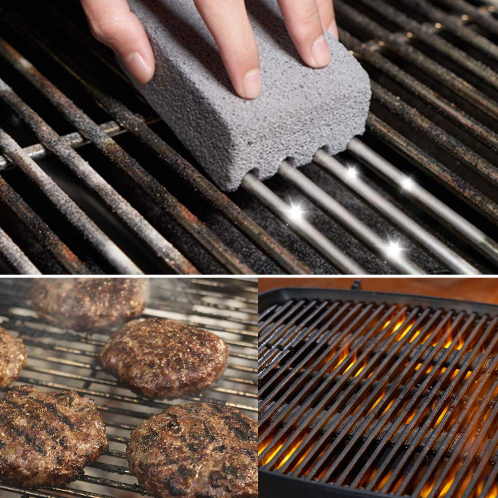 Ajmyonsp griddle cleaning brick flat-top safe for cast iron and steel.