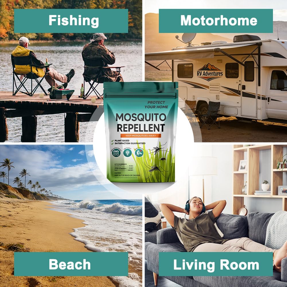 AJOQFKTD mosquito-repellent-ball-pack-8 bundle enables flexible placement for full coverage.
