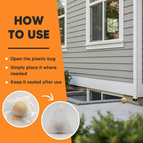 AJOQFKTD Squirrel deterrent application in a garden, easy placement without tools.