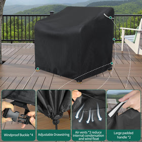 AKEfit integrated vents help reduce condensation while keeping the chair dry.