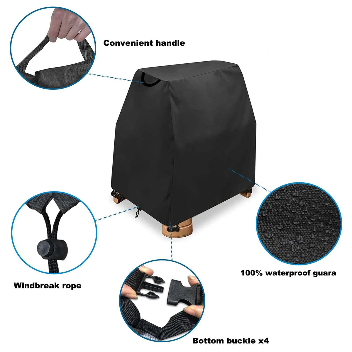 AKEfit Kids Water Table Cover drawstring-adjustment provides a snug, customizable fit.