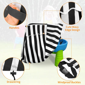 AKEfit wind-secure buckle straps keep the cover in place during windy days.