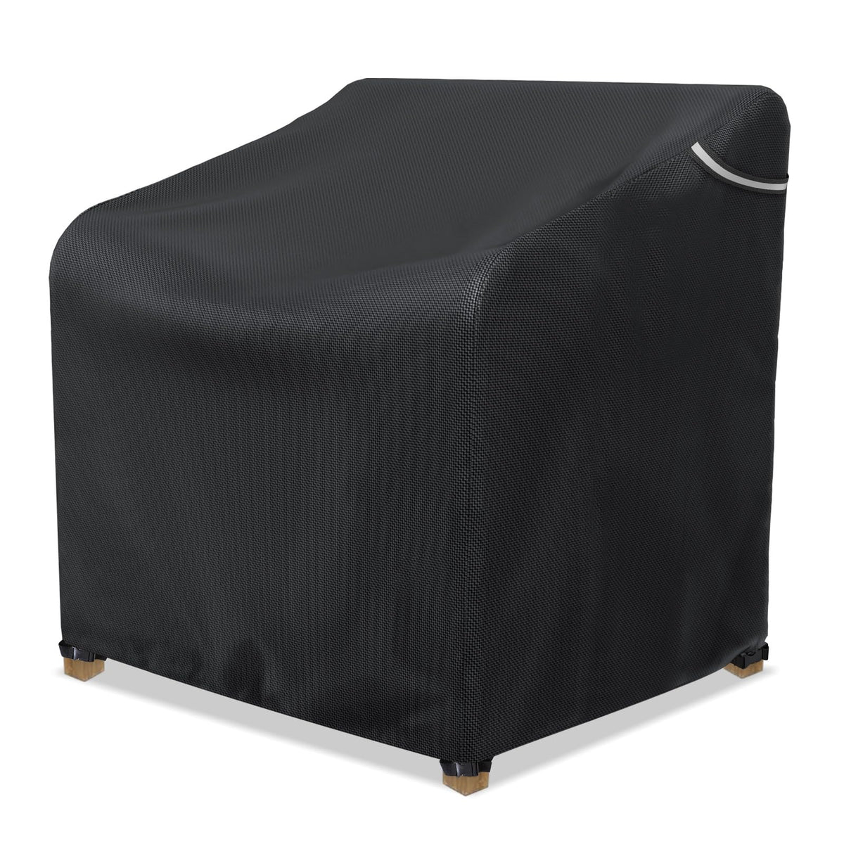 AKEfit patio chair cover protects outdoor furniture from rain and sun with a snug fit.