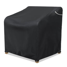 AKEfit patio chair cover protects outdoor furniture from rain and sun with a snug fit.