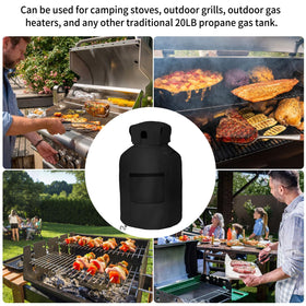 AKEfit propane cover conceals rust and dirt for a neater appearance.