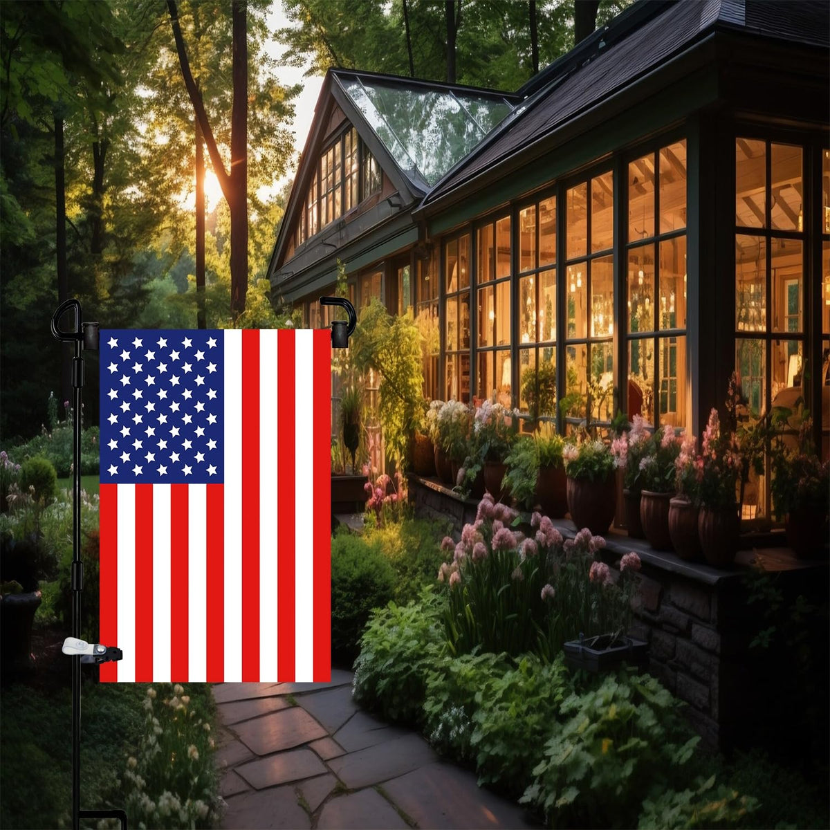 Akeydeco flag stoppers pack keeps flags secure on windy days