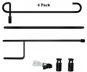 Akeydeco flags compatibility up to 14.5 inches wide