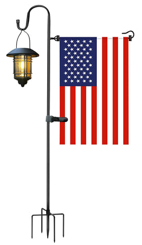 Akeydeco garden flag stand keeps flags steady in wind