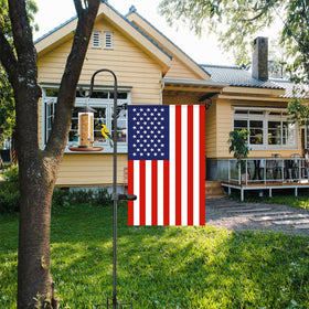 Akeydeco tiger clip keeps flags secure during gusts