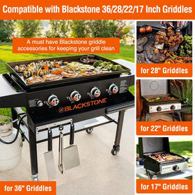 AKSDTH two-pack grease cup liners fit 36-28-22-17 inch Blackstone grills.