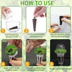 Aksiqee 30 pod labels with sticky PVC stay put during gardening tasks