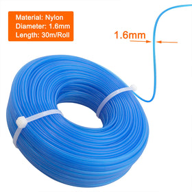Akuoly blue nylon round trimmer line 065-inch for versatile trimming.