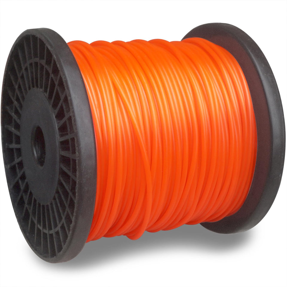 Akuoly grass strimmer line 328ft orange for high visibility during edging and trimming.