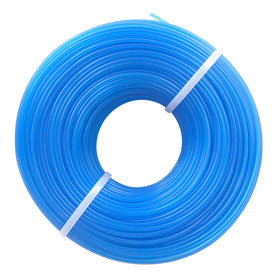 Akuoly grass trimmer line on blue spool for long-lasting edging tasks.