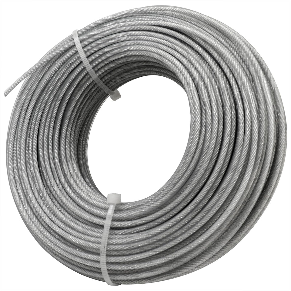 Akuoly grass trimmer line nylon-steel core shown in close-up for tough garden weeds.