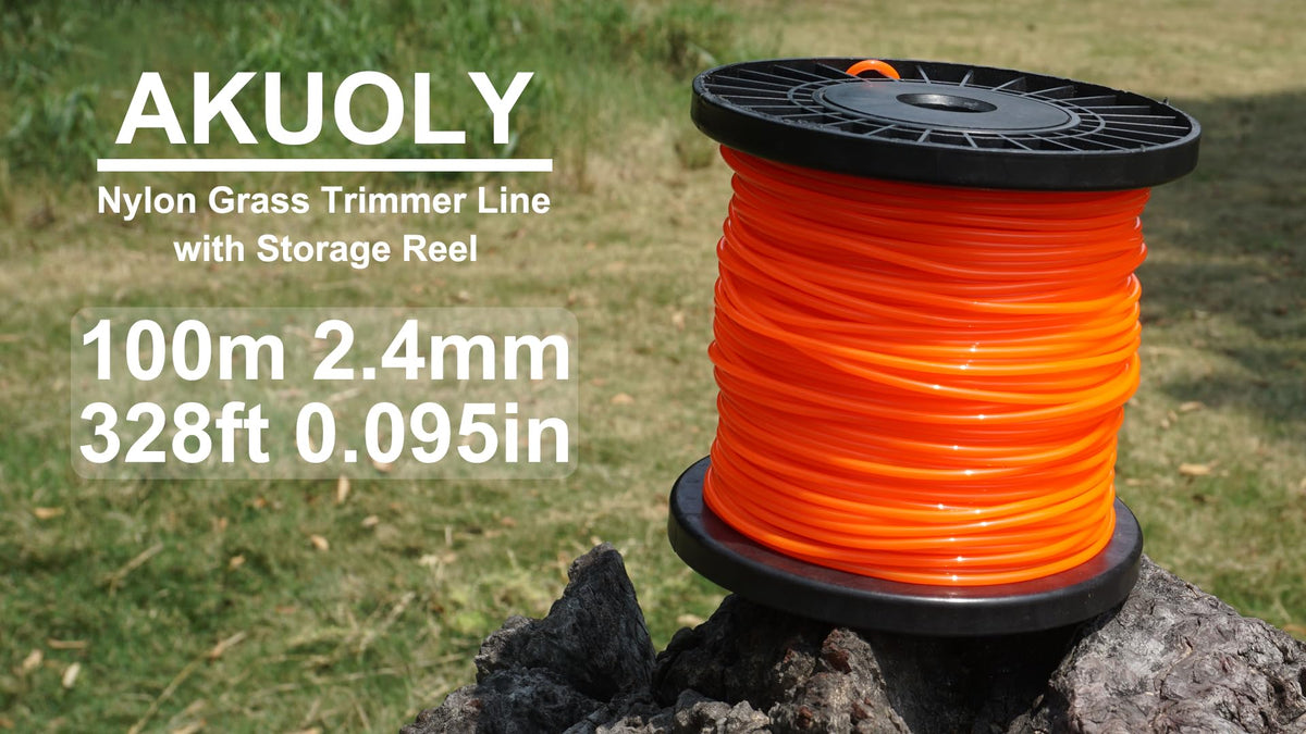 Akuoly long 328ft line reduces reloads during large lawn cleanup.