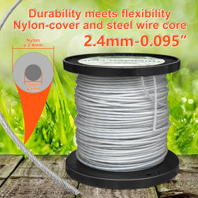 Akuoly storage spool keeps pre-wound line ready for quick reloads.