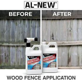 AL-NEW Outdoor Cleaner cleaning a driveway and concrete to refresh dull areas