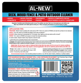 AL-NEW Outdoor Cleaner attaches to a hose for simple outdoor cleaning tasks