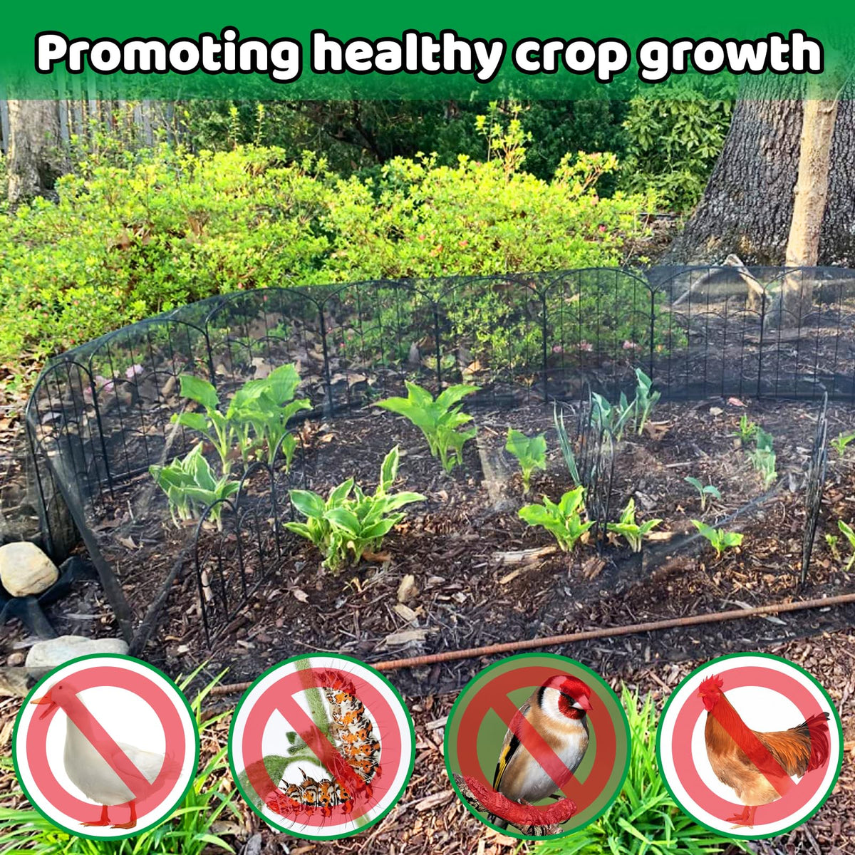 Alaeseje easy-install outdoor netting for garden coverage and care