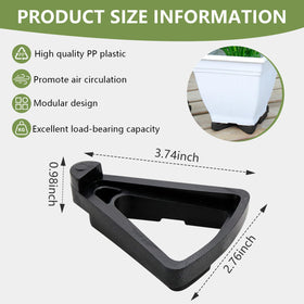 alalalight air circulation elevates pot base to reduce moisture buildup.