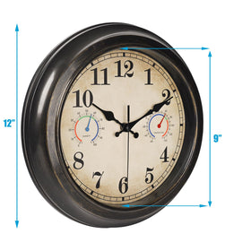 Alarllok clock waterproof back cover protecting mechanism in all weather