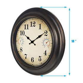 Alarllok waterproof back cover protects the clock in all weather.