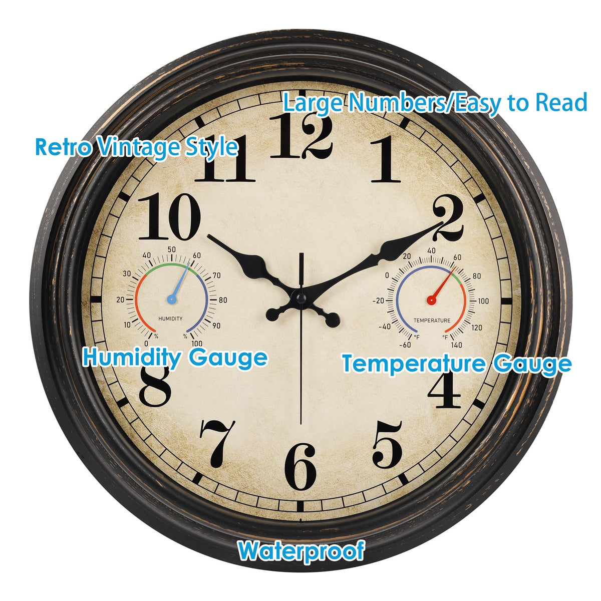 Alarllok waterproof back and sealed dial protect against rain and sun.