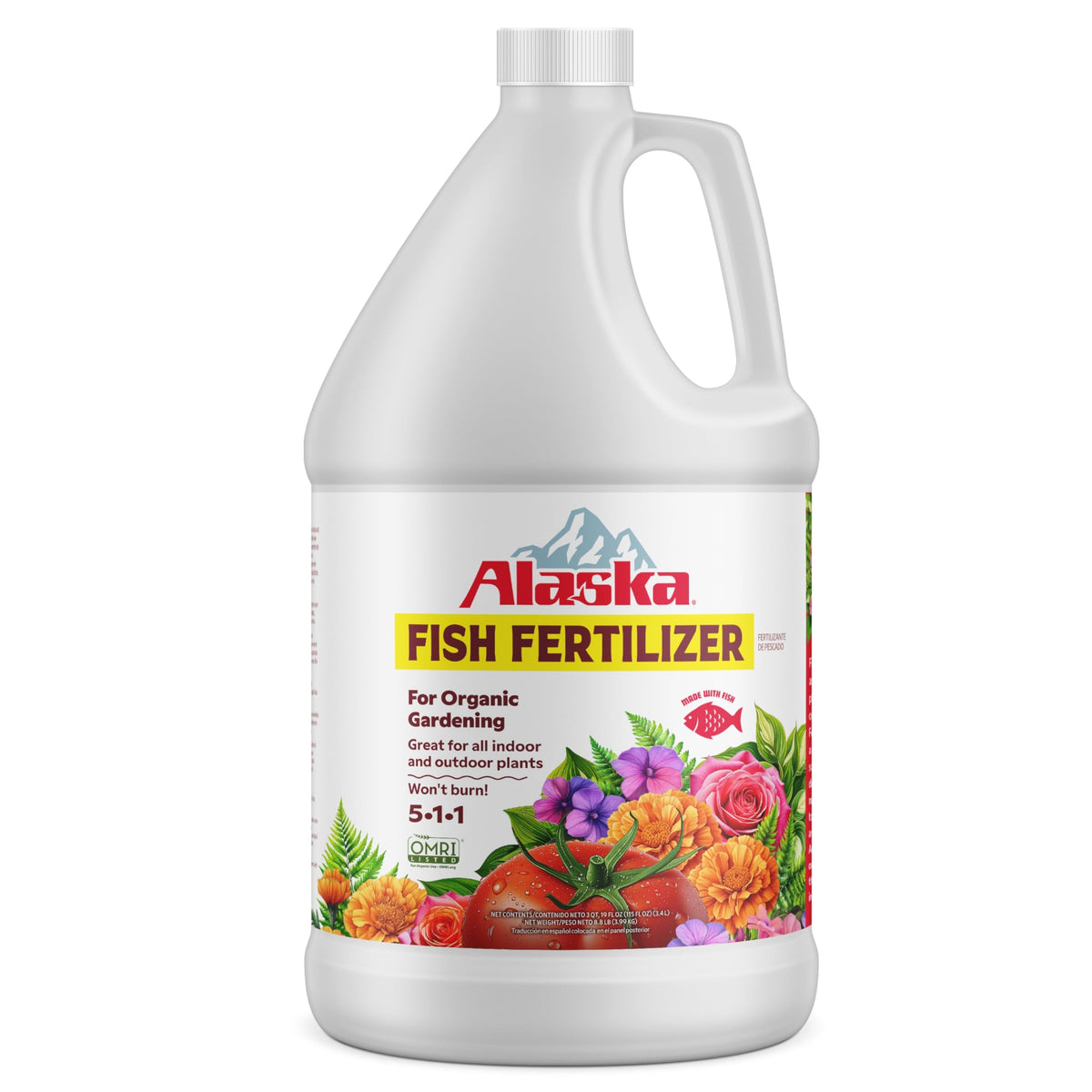 Alaska Fish 5-1-1 ready-to-use convenient plant feeding.