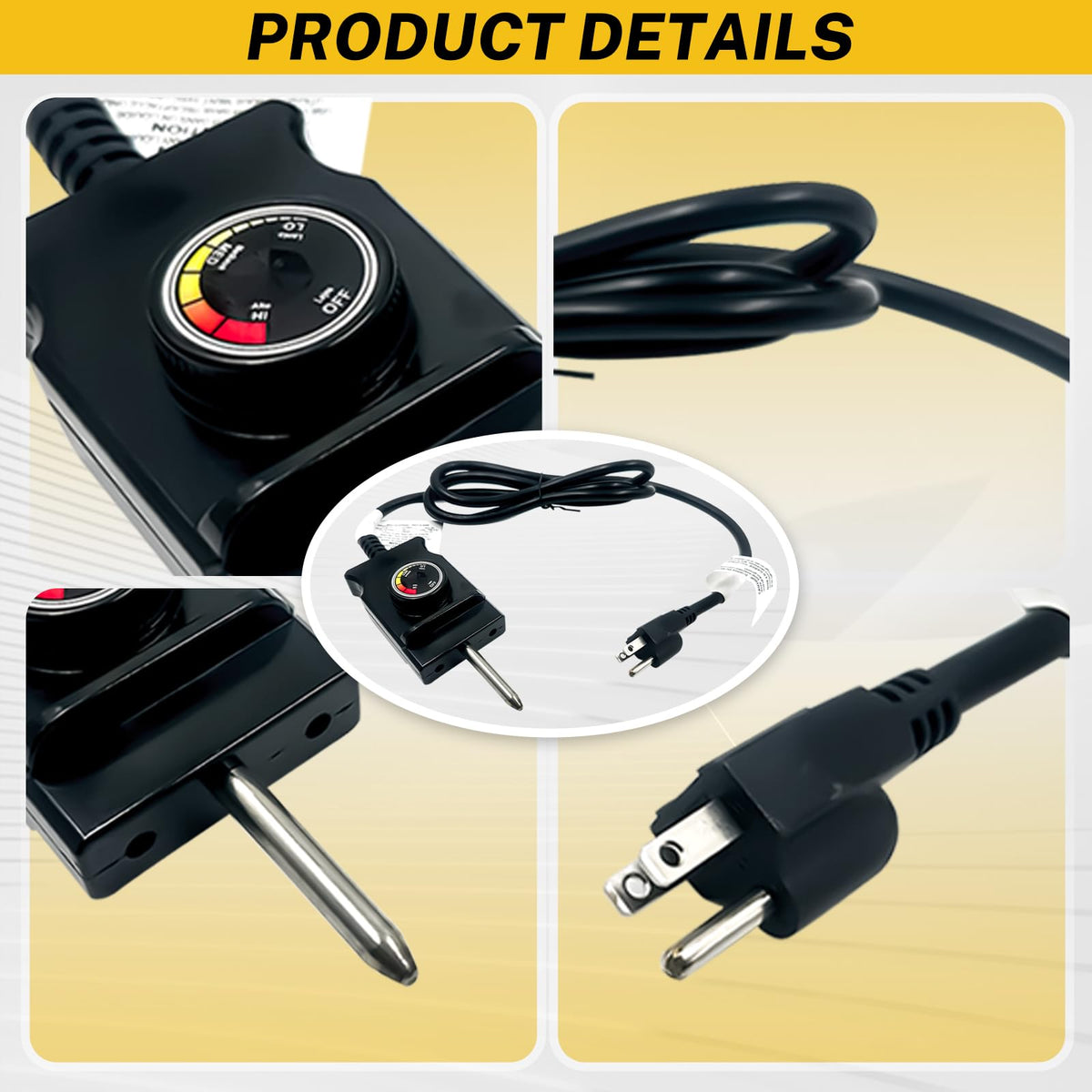 ALAYAO compatible with skillet and griddle for versatile replacement power cord.