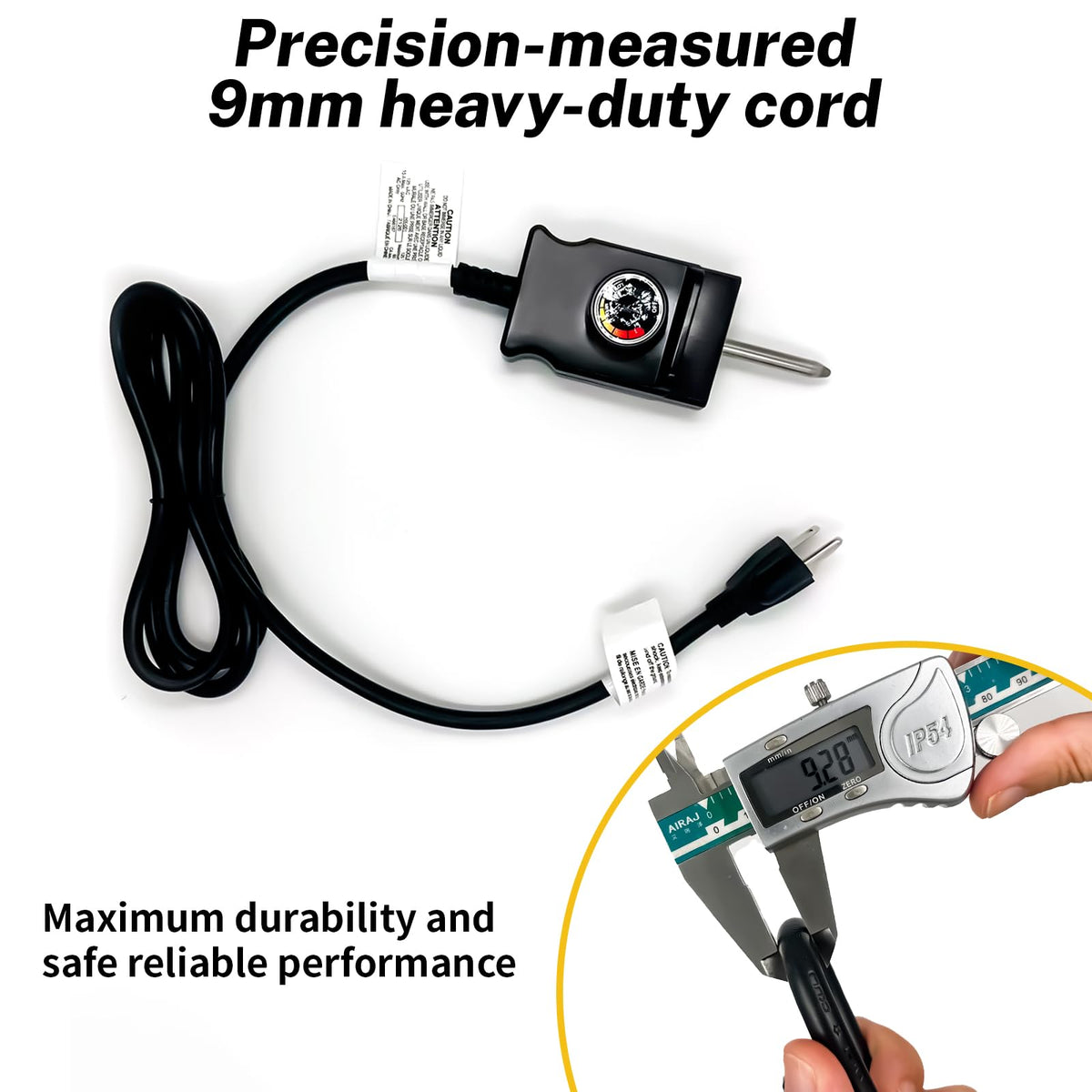 ALAYAO probe detail with 0.23 inch diameter for accurate sensing.