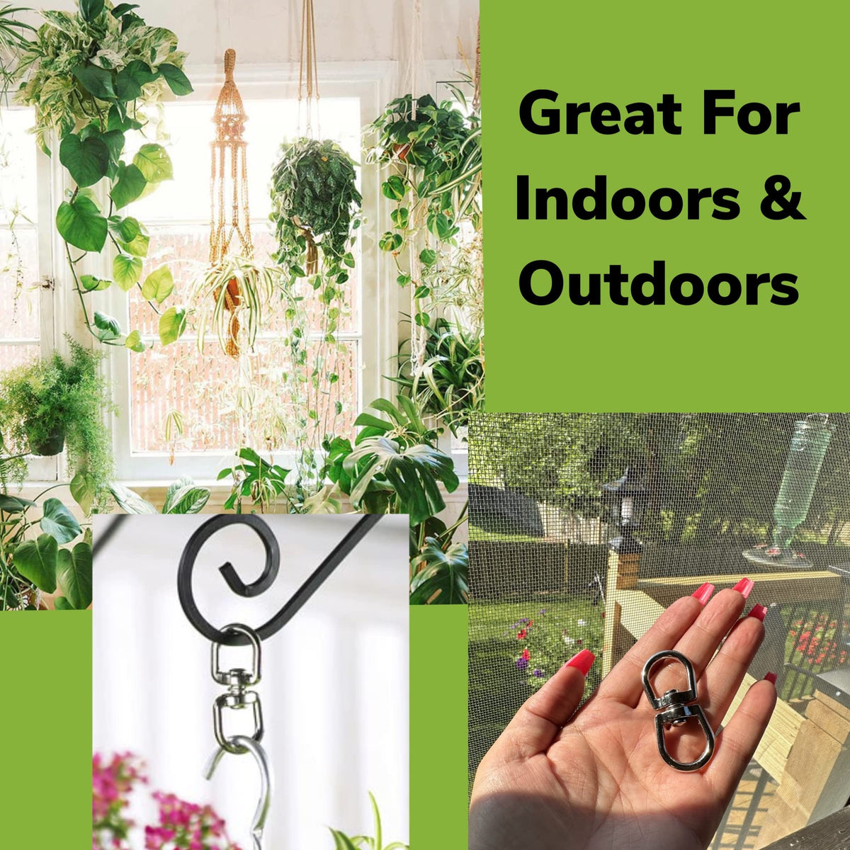 ALAZCO nickel-plated outdoor basket spinner with durable hardware