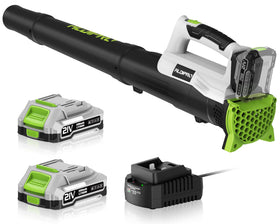 ALDIPRO cordless leaf blower 21V with 130 MPH airflow for quick yard cleanup