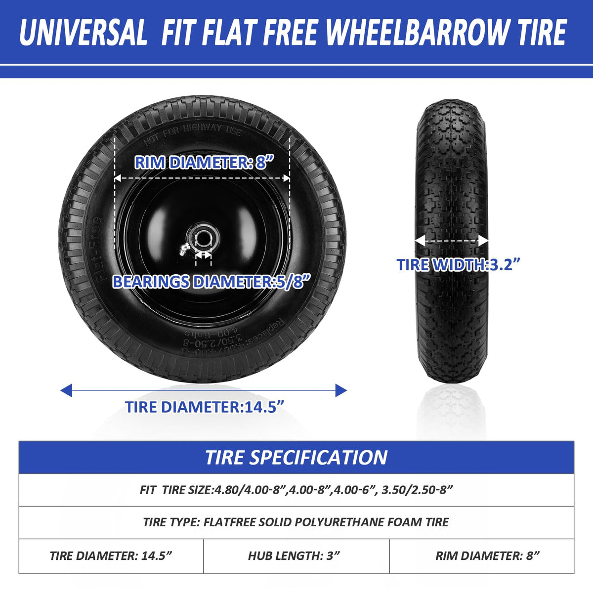 Aledaras bearing replacement kit shows 3/4 inch bushings for versatile hub fit