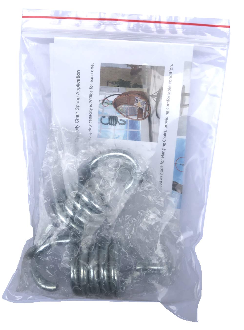 Alemon galvanized steel springs resist weather for long-lasting use.