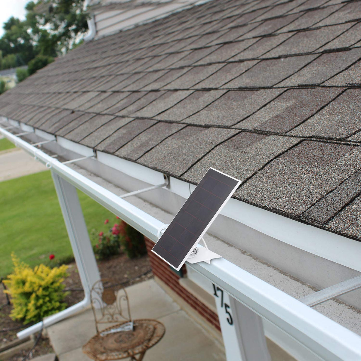 Alertcam gutter mount is rust-proof and durable for year-round outdoor use.