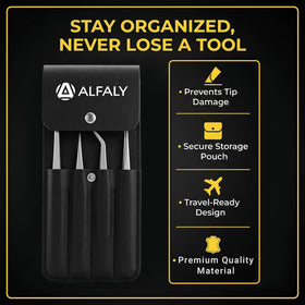 Alfaly kitchen craft tweezers for garnish and delicate decorating.