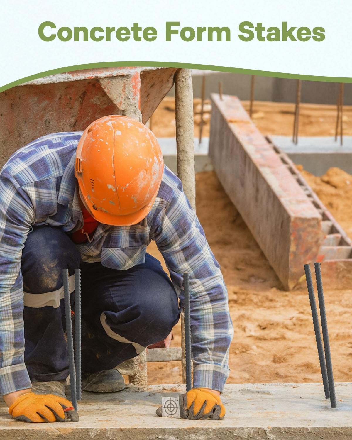 Alffun 12-inch rebar stake 20-pack offers bulk value for outdoor projects.