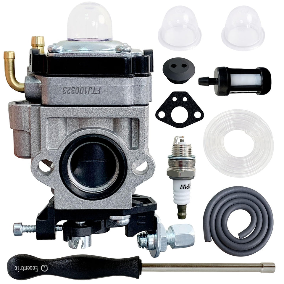 ALFUL Ruixing 300486 carburetor front view showing Earthquake compatibility and fit