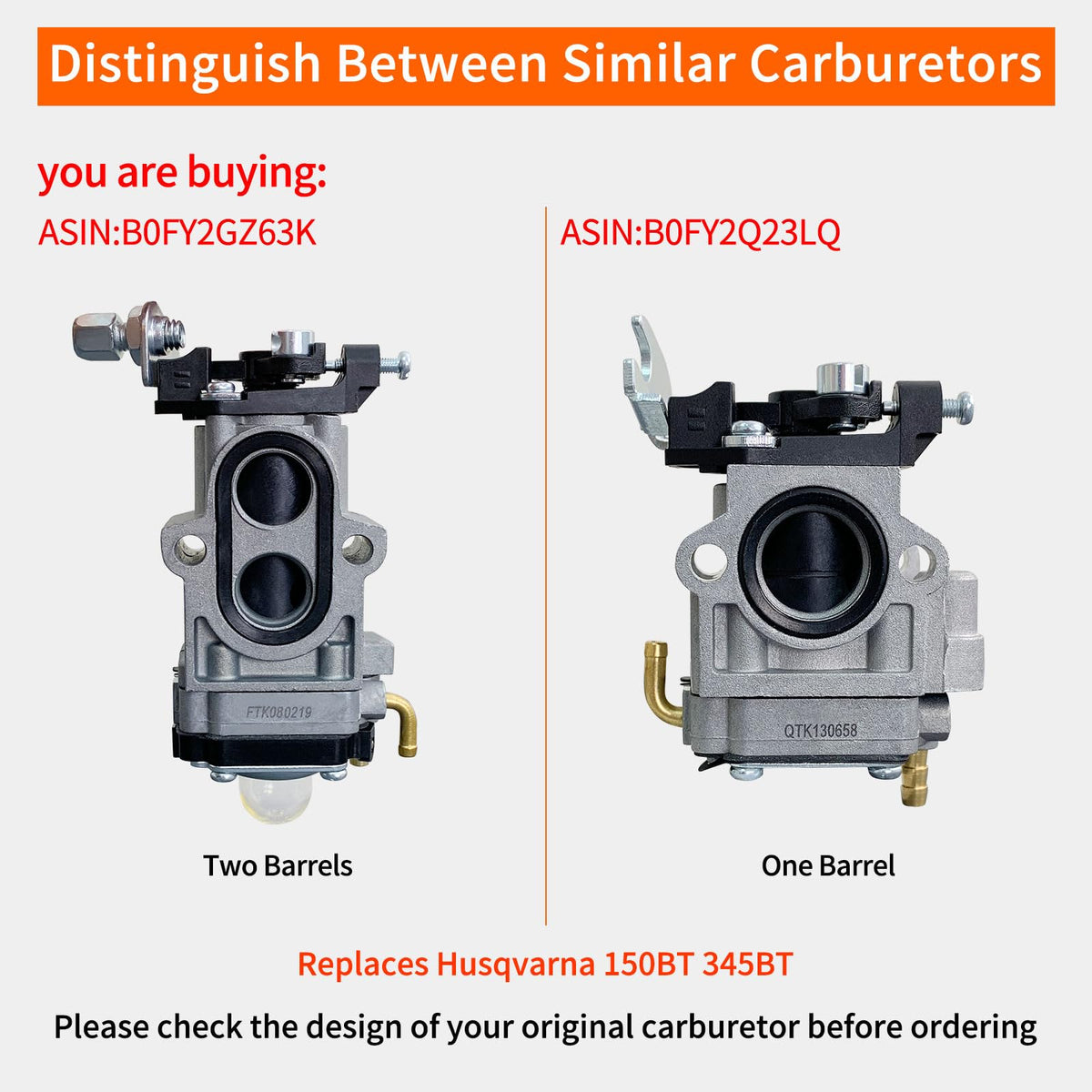 ALFUL Ruixing carburetor 570BTS fit with smooth throttle response