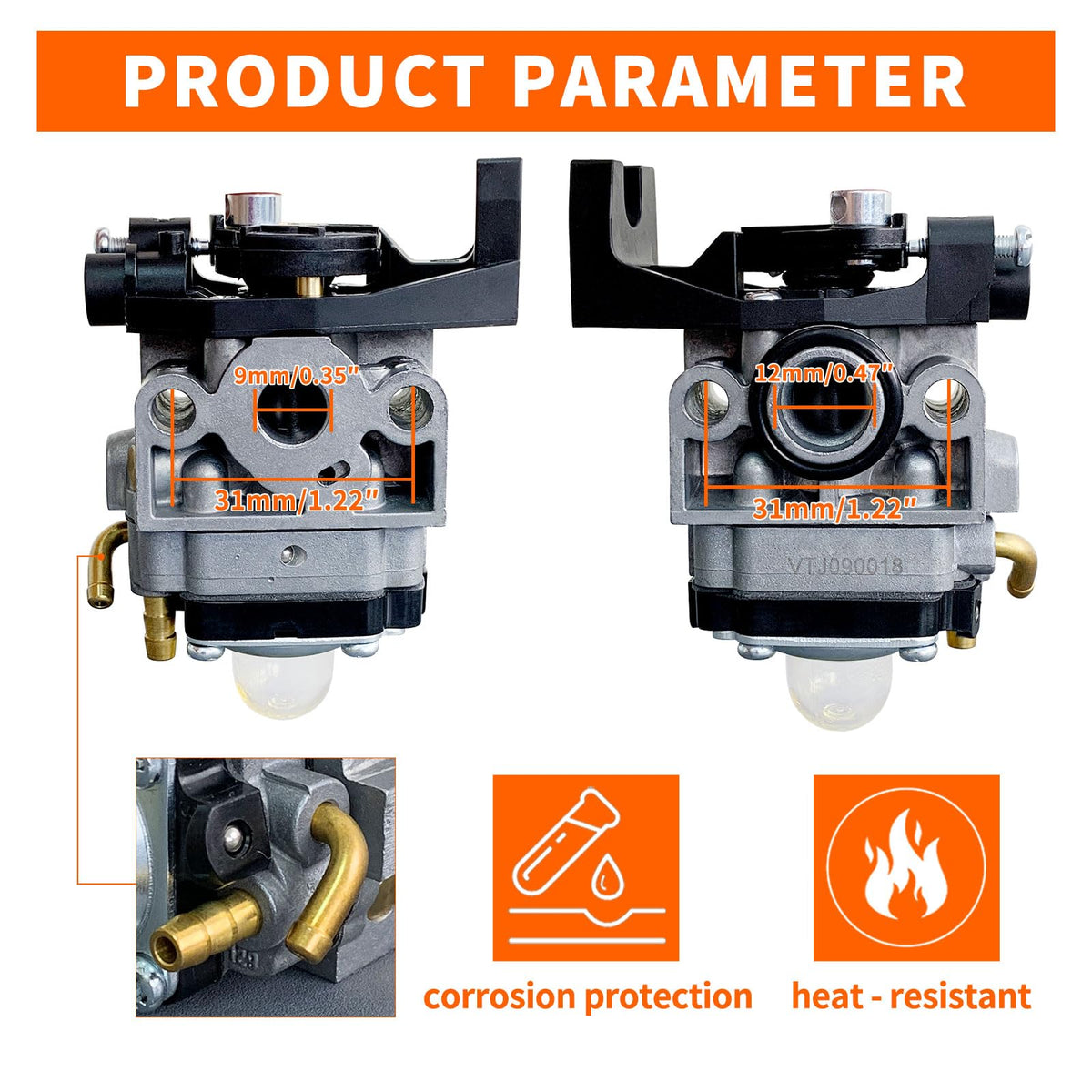 ALFUL Ruixing GX25 carburetor side assembly highlights easy alignment and maintenance