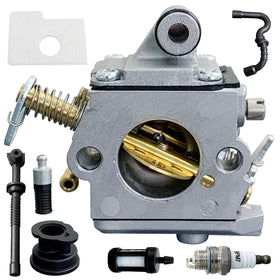 ALFUL Ruixing MS170 carburetor packaging includes multiple spare parts