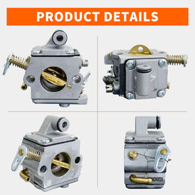 ALFUL Ruixing MS170 carburetor top-down shot highlights ports and gasket area