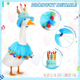 Aliceset Blue Cake Hat detail enhances birthday decor with playful charm