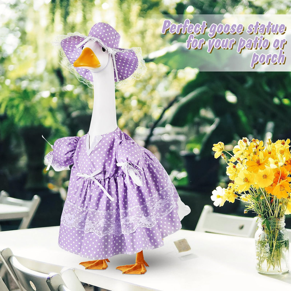 Aliceset daisy hat for goose adds cheerful spring detail
