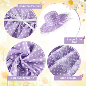 Aliceset light purple polka dots design brightens porch displays