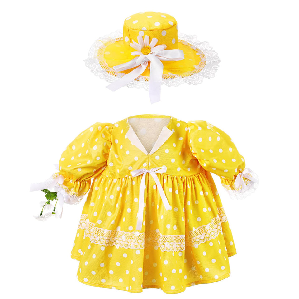 Aliceset goose outfit on a 23-inch statue adding sunny charm